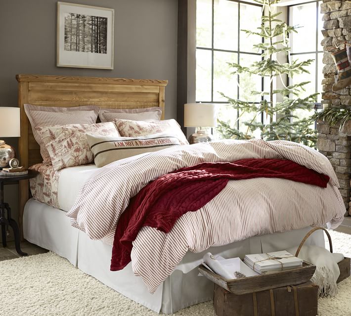 Vintage Ticking Stripe Duvet Cover Sham Pottery Barn