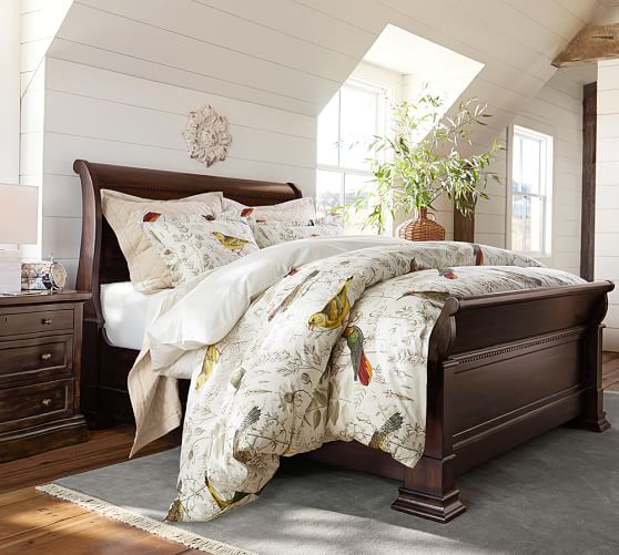 meadowlark print organic duvet