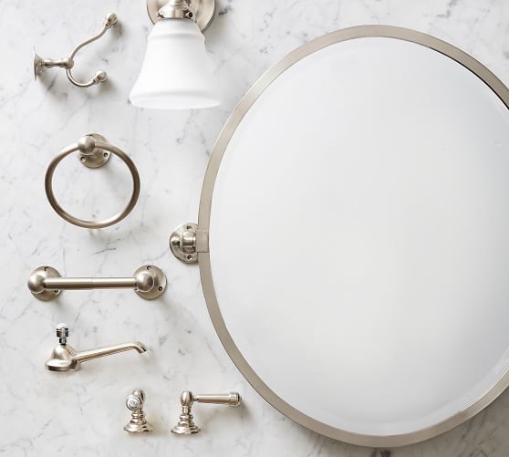 Kensington Pivot Oval Mirror Pottery Barn