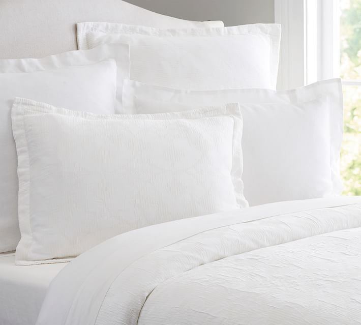 Jacquard Matelasse Patterned Duvet Cover Sham Pottery Barn