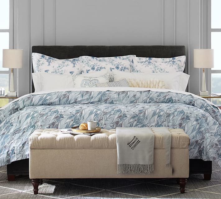 Clara Marble Organic Duvet Cover Sham Pottery Barn