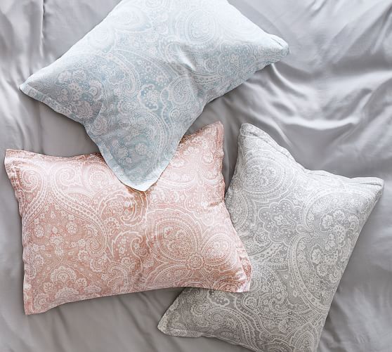 Vanessa Paisley Tencel™ Duvet Cover & Sham Blue Pottery Barn