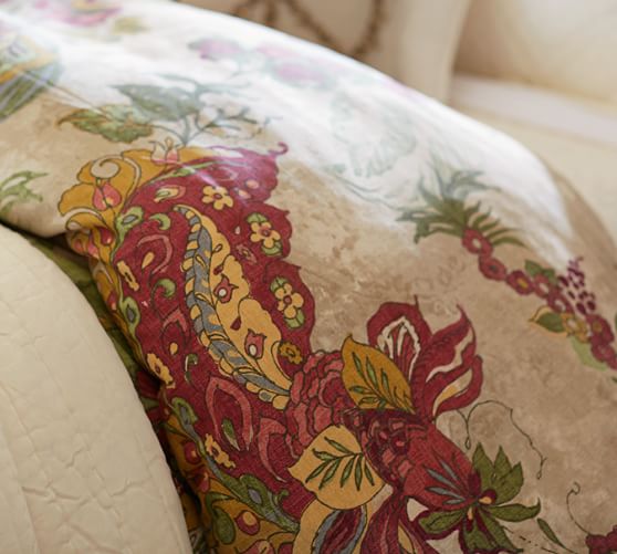 Amaya Floral Duvet Cover & Sham Pottery Barn