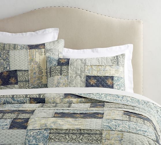 Delaney Patchwork Quilt & Sham Pottery Barn