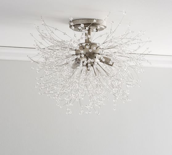 Cobie Crystal Flush Mount Pottery Barn Cobie Crystal Flush Mount