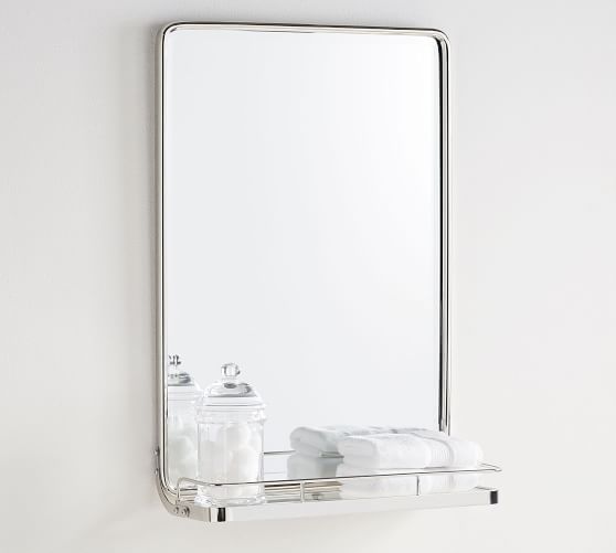 Vintage Mirror With Shelf Pottery Barn