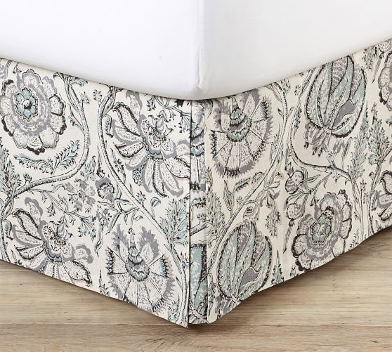Haylie Print Bed Skirt Pottery Barn