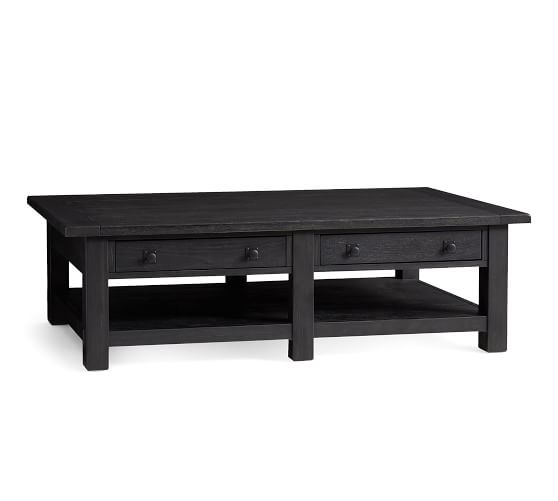 Glass Wood And Metal Coffee Tables Pottery Barn Parquet Reclaimed Wood Rectangular Coffee Table Saved