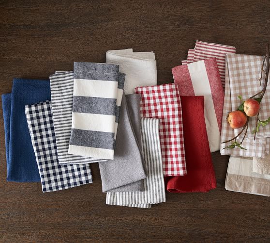 Cotton Casual Napkin Indigo Pottery Barn