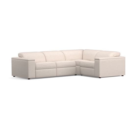 Pb Ultra Lounge Square Arm Upholstered 4 Piece Reclining Sectional Pb Ultra Lounge Square Arm Upholstered 4 Piece Reclining Sectional Pottery Barn