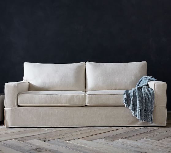 Pb Comfort Square Arm Slipcovered Sofa Pottery Barn