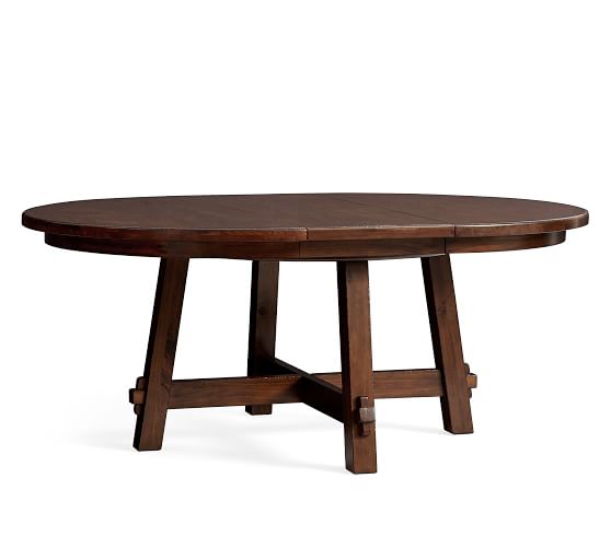Extendable Dining Tables Pottery Barn Toscana Extending Pedestal Dining Table Tuscan Chestnut