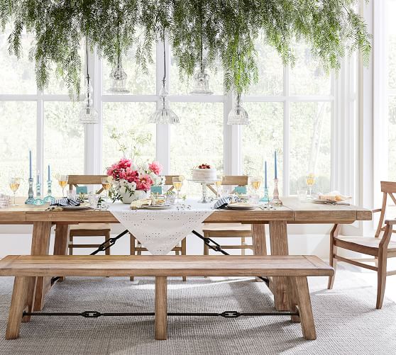 Dining Room Tables Pottery Barn Benchwright Extending Dining Table