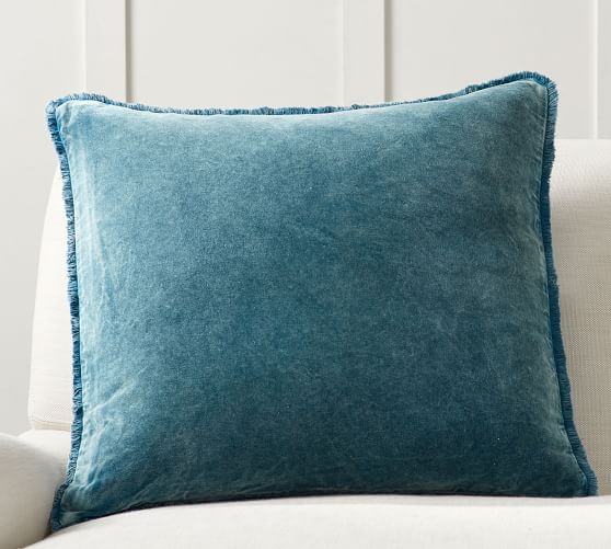 Fringe Velvet Pillow Covers Pottery Barn