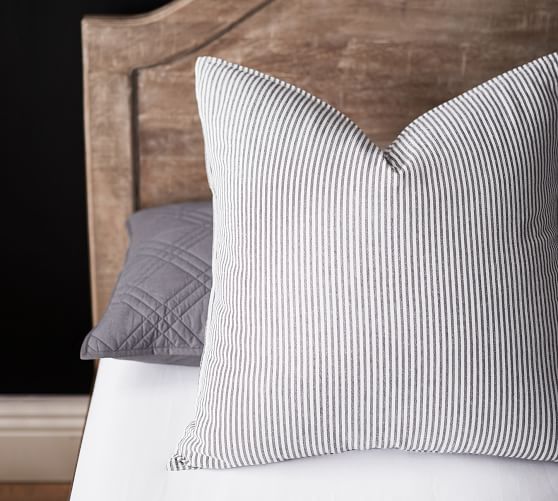 Wheaton Stripe Duvet Cover & Sham Gray Pottery Barn