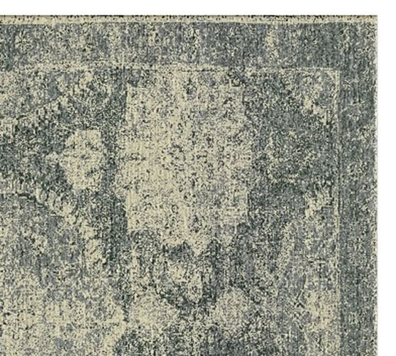 Barret Custom Printed Rug Porcelain Blue Pottery Barn