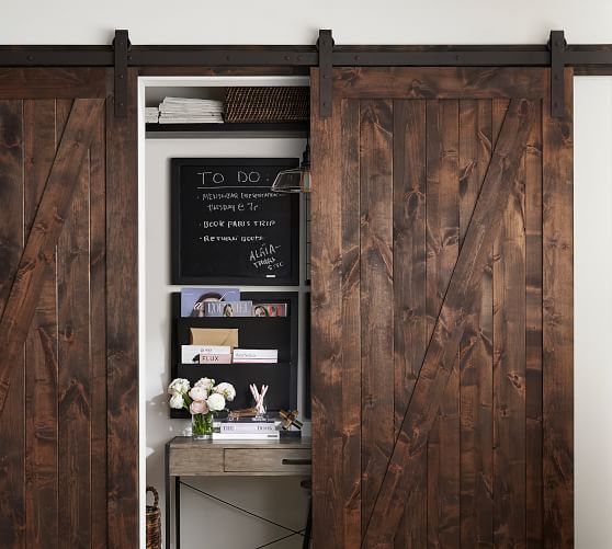 Artisan Hardware Z Barn Door Pottery Barn