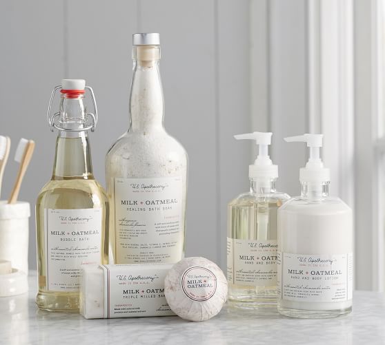 u s apothecary milk oatmeal collection pottery barn apothacary