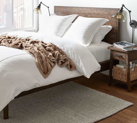 Mateo Bed, Salvaged Black Pottery Barn