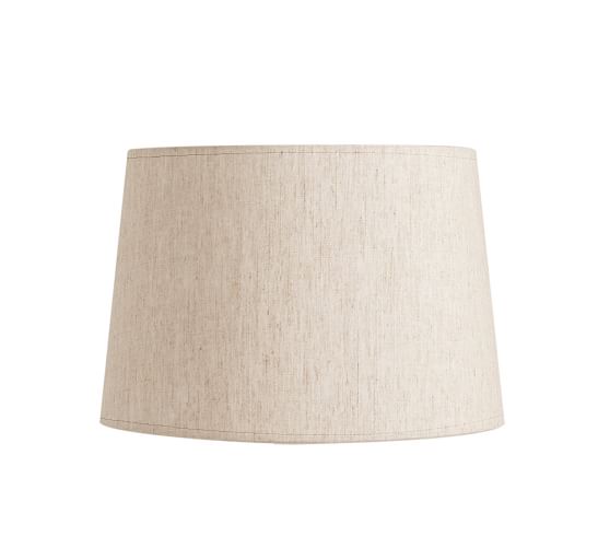 Tapered Drum Linen Shade Small Flax