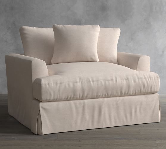 Sullivan Deep Seat Slipcovered Chair and a Half | Pottery Barn