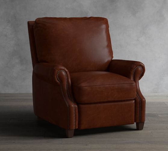 James Leather Recliner Pottery Barn