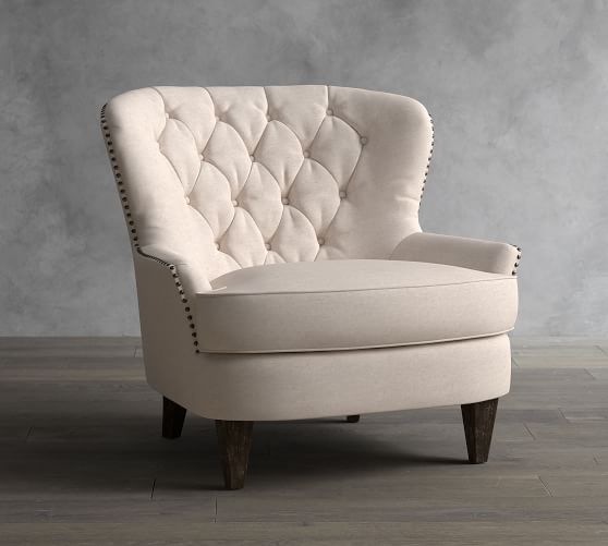 Captivating Cardiff Tufted Armchair: A Timeless Masterpiece
