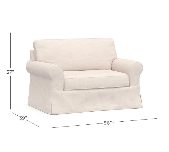 Buchanan Roll Arm Slipcovered Twin Armchair Sleeper Pottery Barn