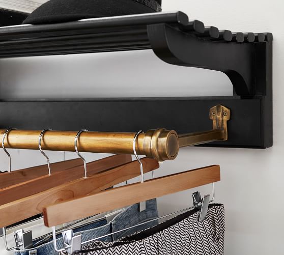 Declan Closet Rail Shelf Pottery Barn