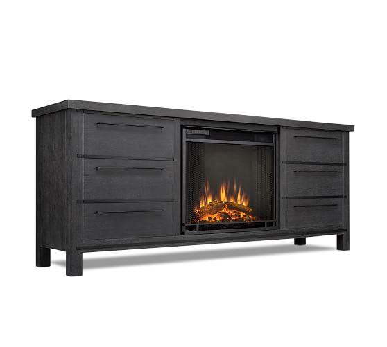 Real Flame® Parsons Electric Fireplace Media Pottery Barn
