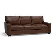 Soft Leather Furniture Pottery Barn Turner Square Arm Leather Sofa