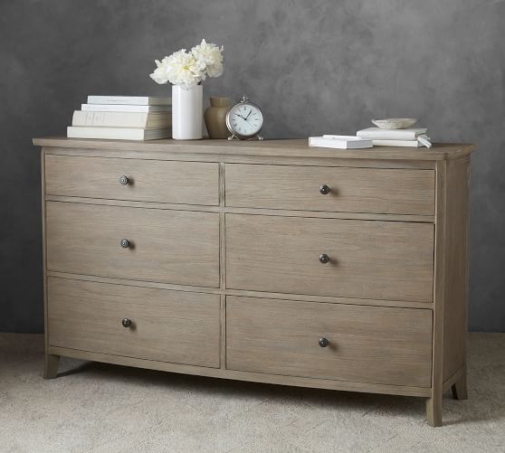Chloe Extra Wide Dresser Ash Gray Pottery Barn Chloe Extra Wide Dresser Ash Gray