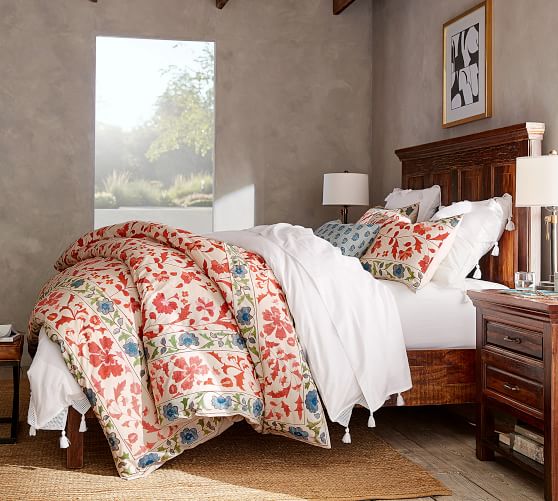 Ramona Printed Embroidered Duvet Cover & Sham Pottery Barn