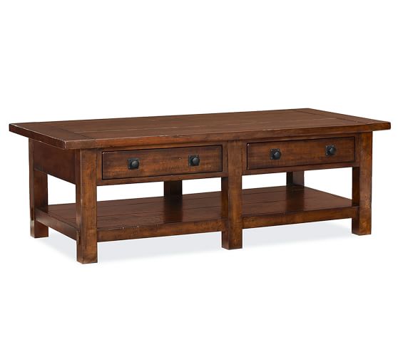 Benchwright Rectangular Coffee Table Pottery Barn Start 360 Product Viewer