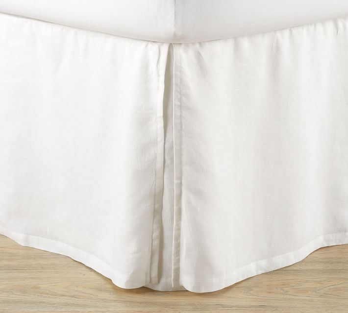 Belgian Flax Linen Bed Skirt Natural Pottery Barn