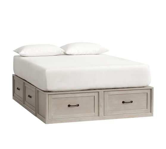 Stratton Storage Platform Bed Frame With Drawers Wooden Beds Pottery Barn Stratton Storage Platform Bed Frame With Drawers Wooden Beds Pottery Barn