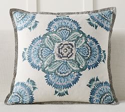 Decorative Pillows Accent Patterned Pottery Barn Xavier Block Print Inspired Pillow Cover