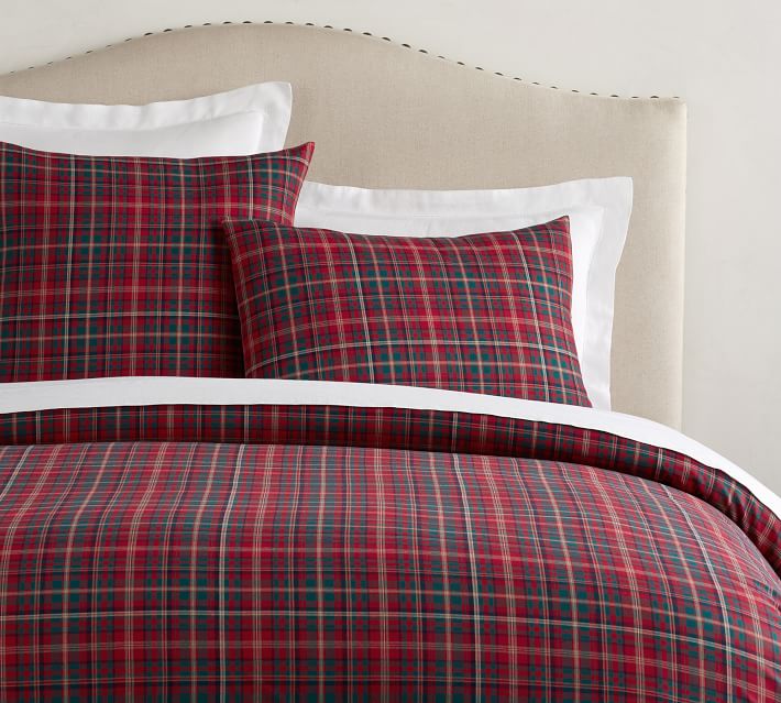 Lynbrook Plaid Cotton Duvet Cover Sham Pottery Barn