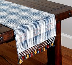 Tablecloths Table Runners Linens Pottery Barn Cyress Tel Plaid Table Runner