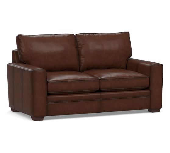 Pearce Square Arm Leather Sofa Pottery Barn