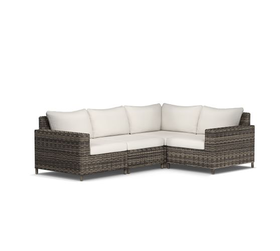 Wicker Furniture Patio Sets Pottery Barn Outdoor Wicker Sofas Sectionals