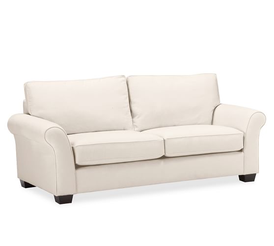 Pb Comfort Eco Roll Arm Upholstered Sofa Pottery Barn Pb Comfort Eco Roll Arm Upholstered Sofa Saved View Larger Over Image To Zoom Top Dimensions Start 360 Product Viewer