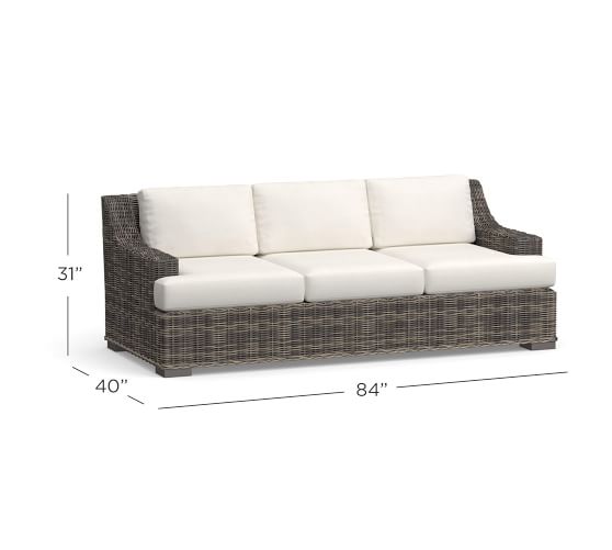 Huntington Slope Arm Sunbrella® Outdoor Furniture Cushion ...
