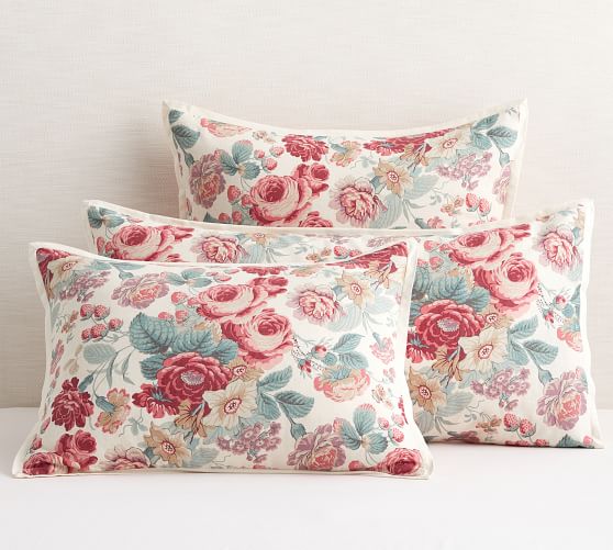 Elia Floral Reversible Sham Pottery Barn