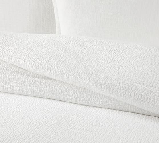 Crinkle Gauze Duvet Cover & Sham Pottery Barn