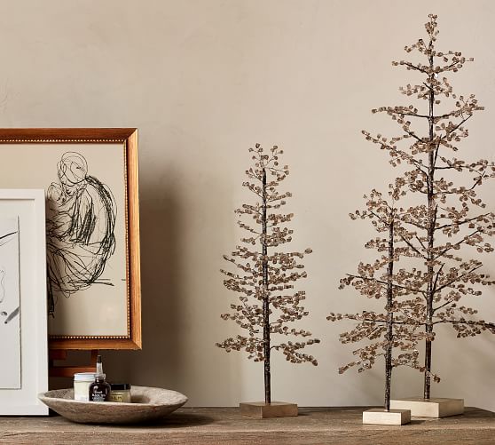 Faceted Mirror Trees Pottery Barn