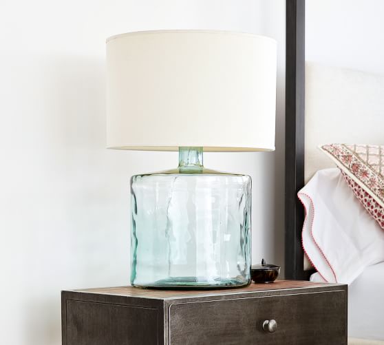 Mallorca Recycled Glass Table Lamp | Pottery Barn
