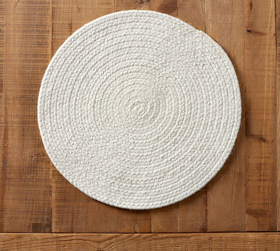 Woven Round Placemat Pottery Barn