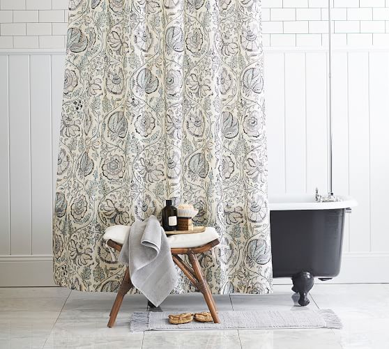 Haylie Print Shower Curtain Pottery Barn