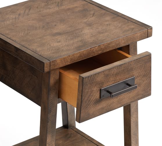 Mateo Nightstand, Salvaged Gray Pottery Barn